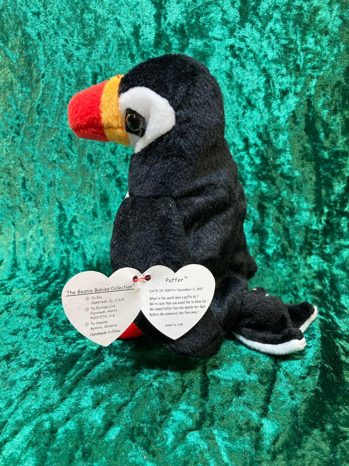 Puffer the Bird Beanie Baby Tag Errors | Etsy