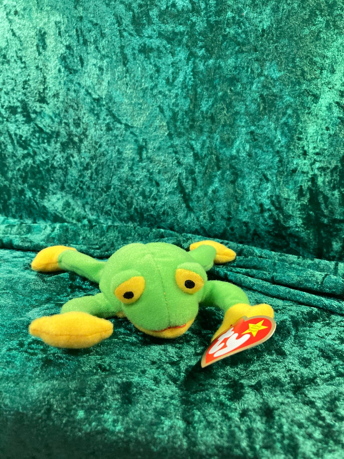Smoochy the Frog Teenie Beanie Baby | Etsy
