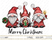 Gnome PNG, Christmas Sublimation Download, Ready to print, Merry Christmas Santa Gnomes PNG, Scandinavian Gnomes, Nordic Tomte Gnomes PNG
