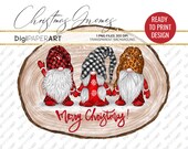 Buffalo Plaid Gnome PNG, Leopard Gnome Clipart, Christmas Gnome Sublimation Design, Ready To Print Design, Tomte Nisse Nordic Gnomes