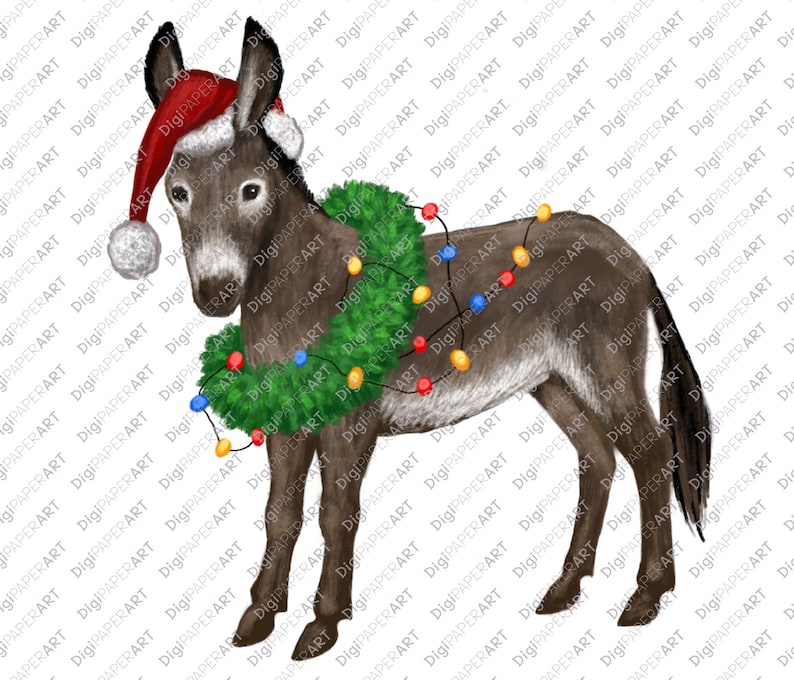 Donkey Christmas Tree Clip Art Png Clipart The Best Porn site
