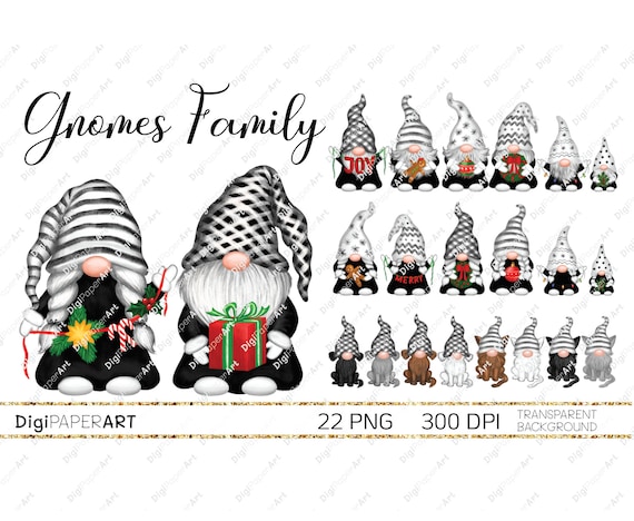 Christmas PNG Gnomes Family PNG Gnomes Kids Gnomes Dog and | Etsy