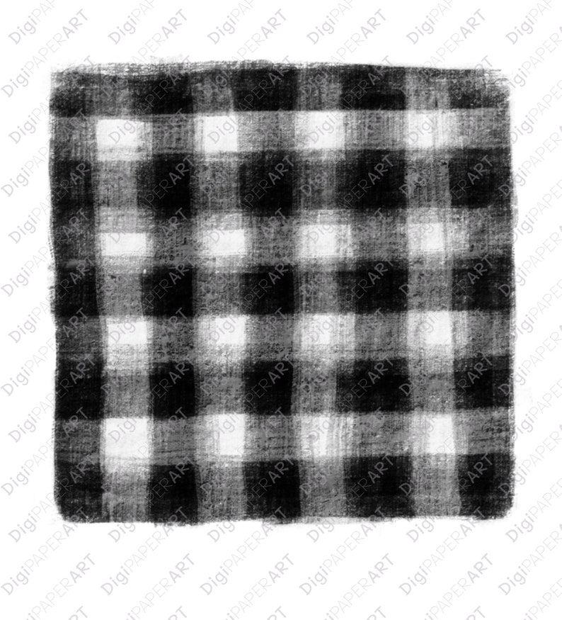 Buffalo Plaid Backgrounds Grunge Sublimation Black and White | Etsy