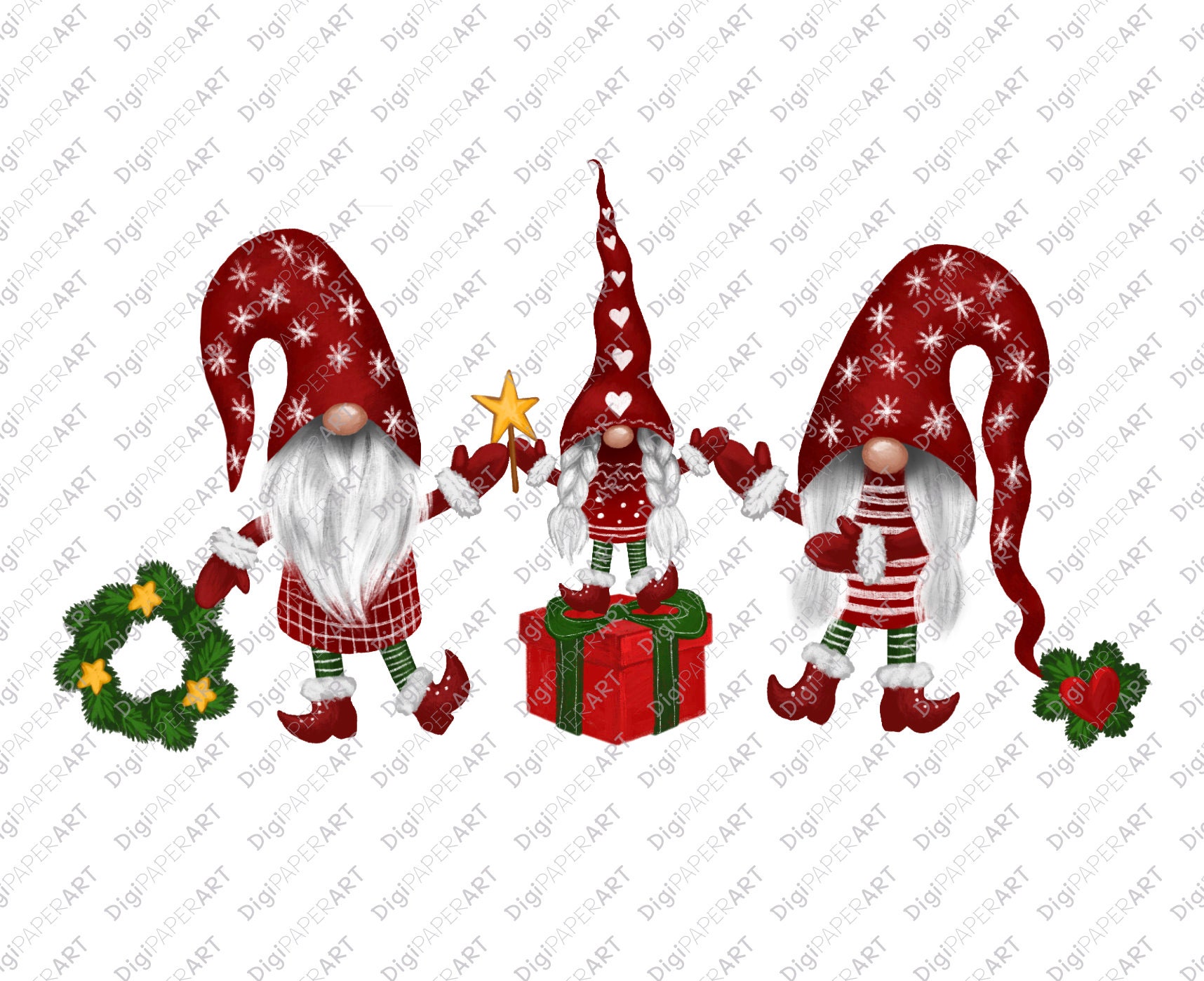 Gnome Christmas PNG Gnome Family PNG Gnome Clipart Gnome | Etsy