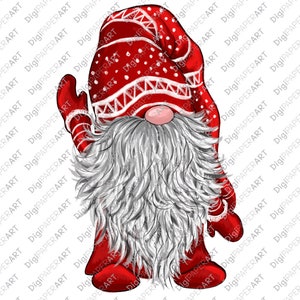 Christmas PNG, Gnome Clipart, Scandinavian Gnomes Clipart, Nordic ...
