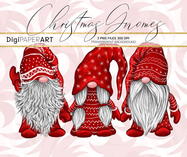 Download Christmas Bundle PNG Nordic Gnomes Clipart Nisse Gnomes | Etsy