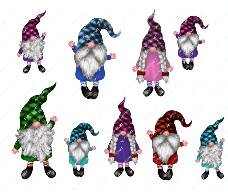 Download Christmas Gnomes Bundle Buffalo Gnomes PNG Girl Gnomes | Etsy