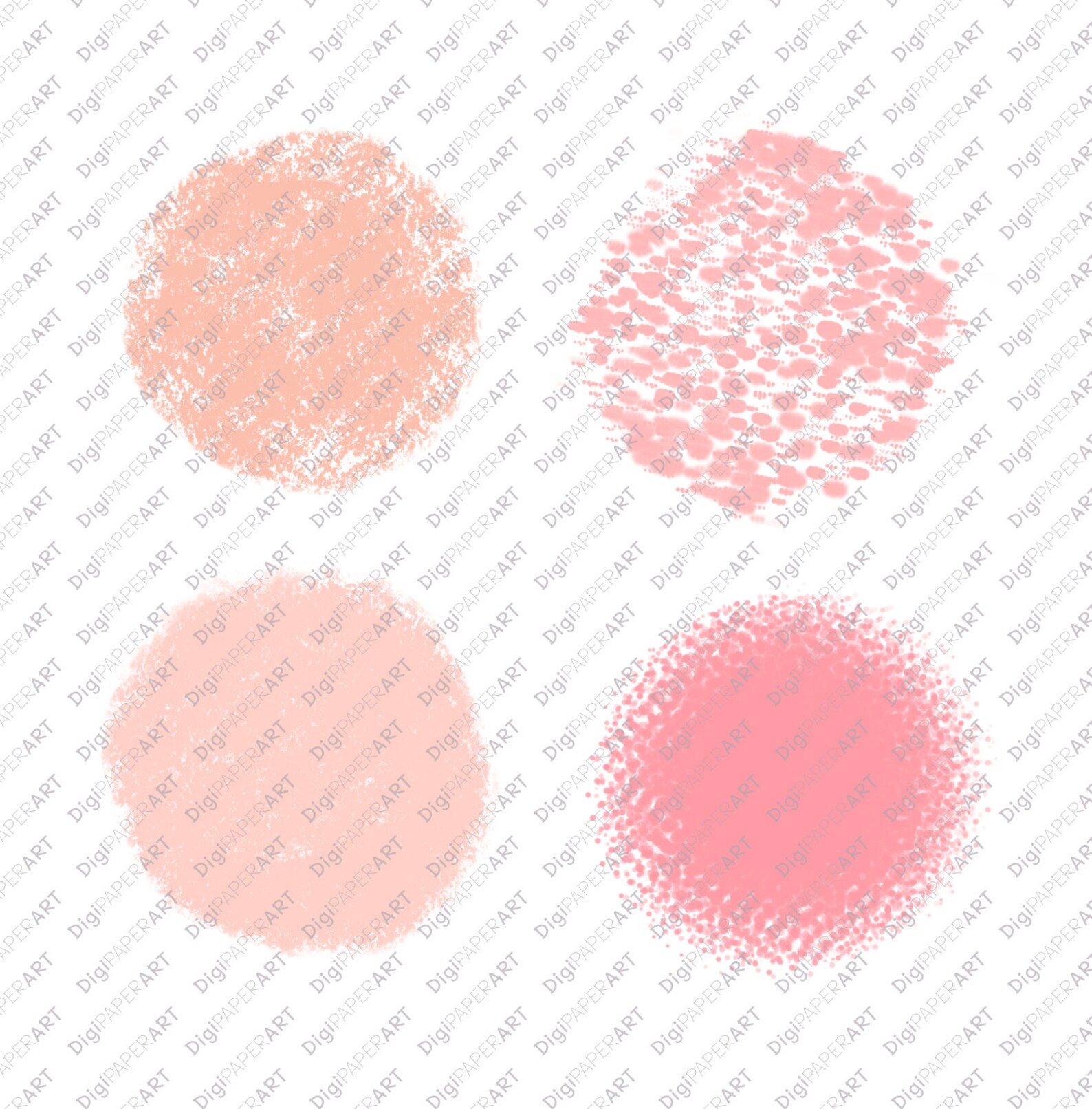 Rosa Kreis PNG Clipart erröten rosa Farbe Pinselstriche | Etsy