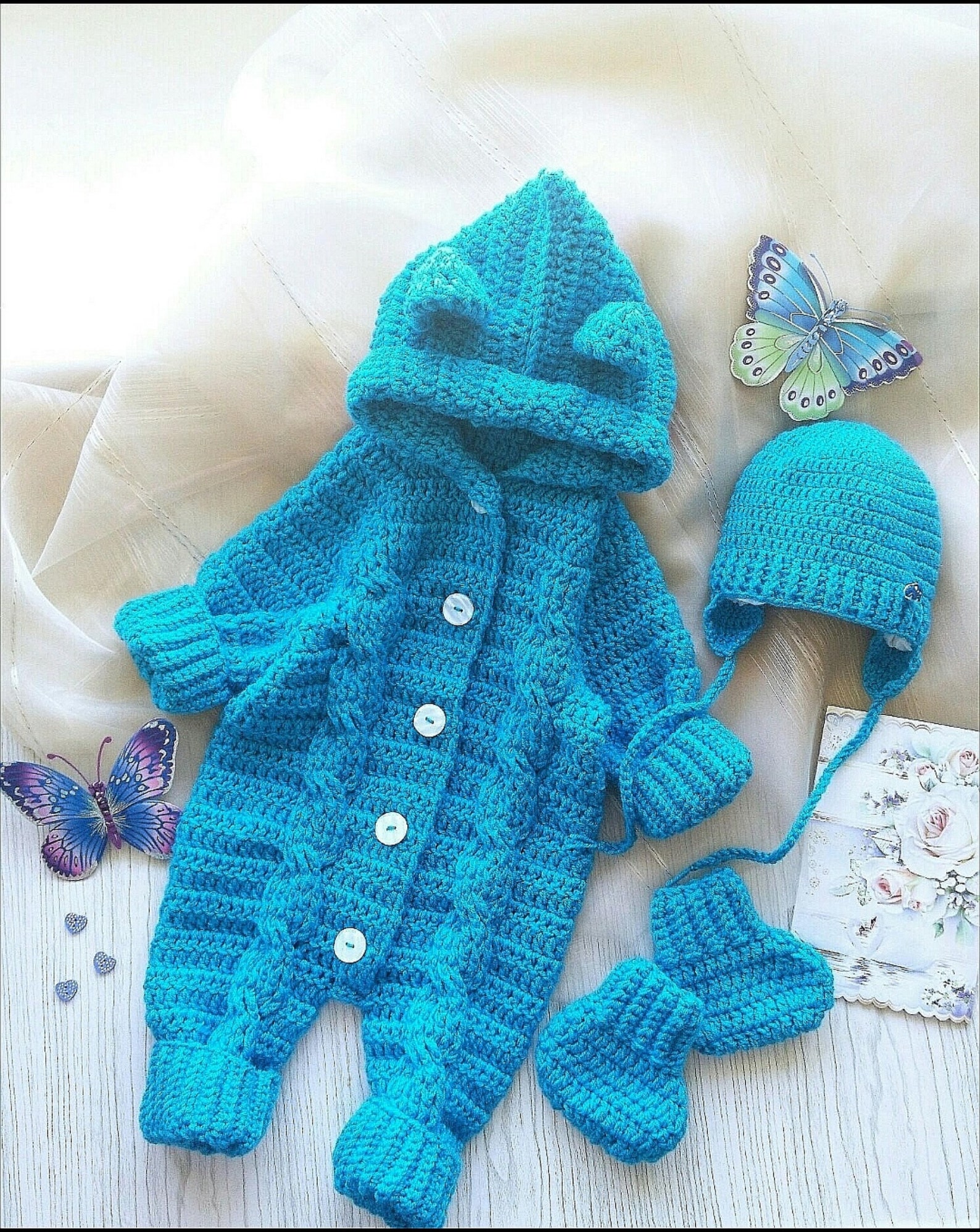 Newborn boy outfit baby boy clothes crochet baby onesie Etsy