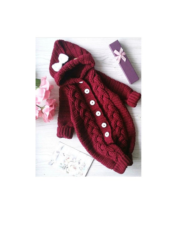 burgundy baby suit
