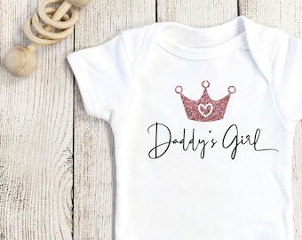 Daddy's Girl Baby Bodysuit, Gift For Dad, Birth Announcement, Pregnancy Announcement, Custom Baby Bodysuit