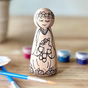 Saint Rose of Lima Peg Doll Kit: Catholic DIY Craft