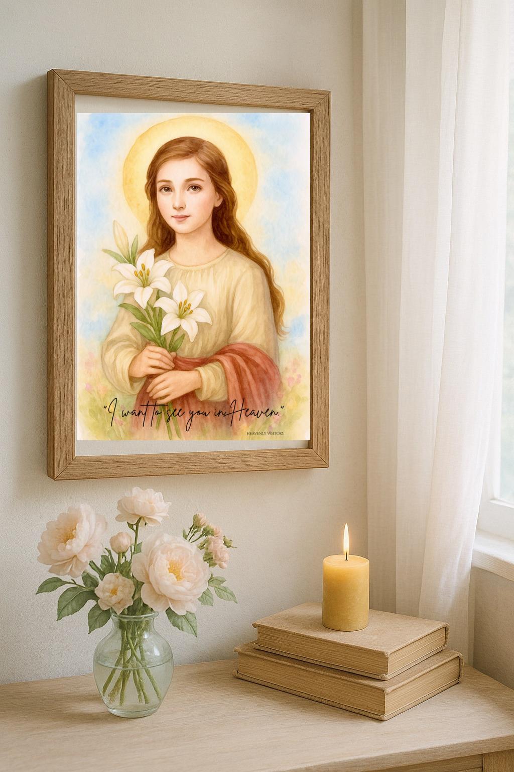 St. Maria Goretti Watercolor Print: Catholic Wall Art (digital Download ...