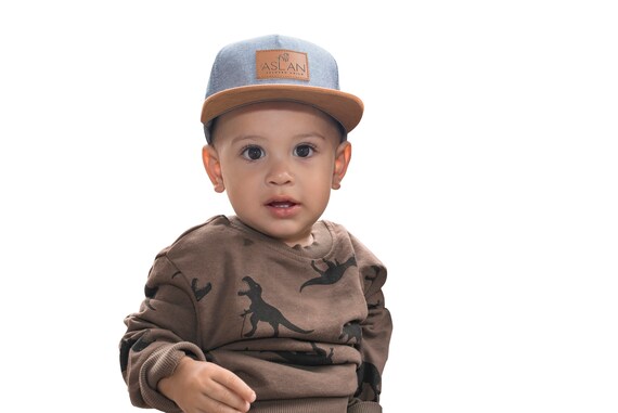 baby flat brim cap