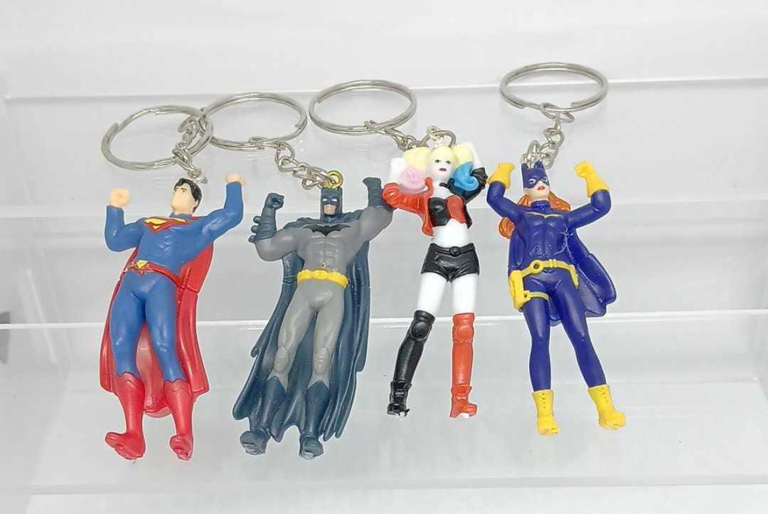 Dc Character Key Rack Dc Comic Figure Keyrings - Etsy UK