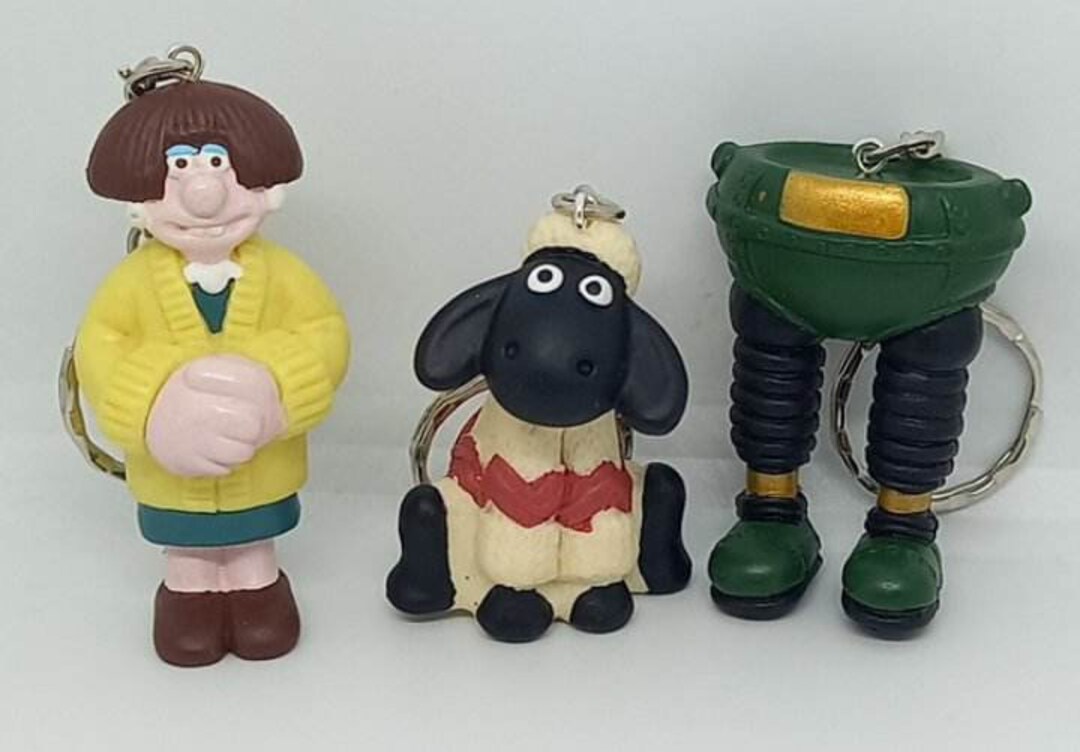 Wallace and Gromit Figures Keyring Etsy