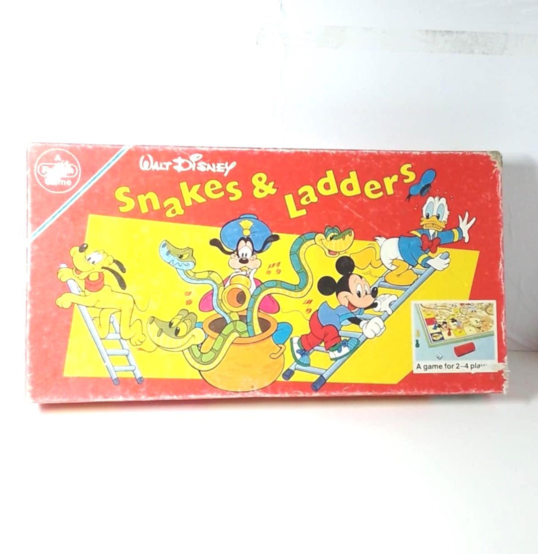 Vintage Walt Disney 80’s Snakes and Ladders Game Falcon Please - Etsy