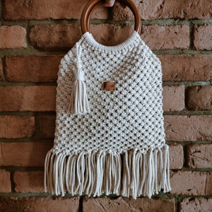 Macrame Crochet Bag / Macrame Crochet Tote Bag / Macrame Crossbody Bag