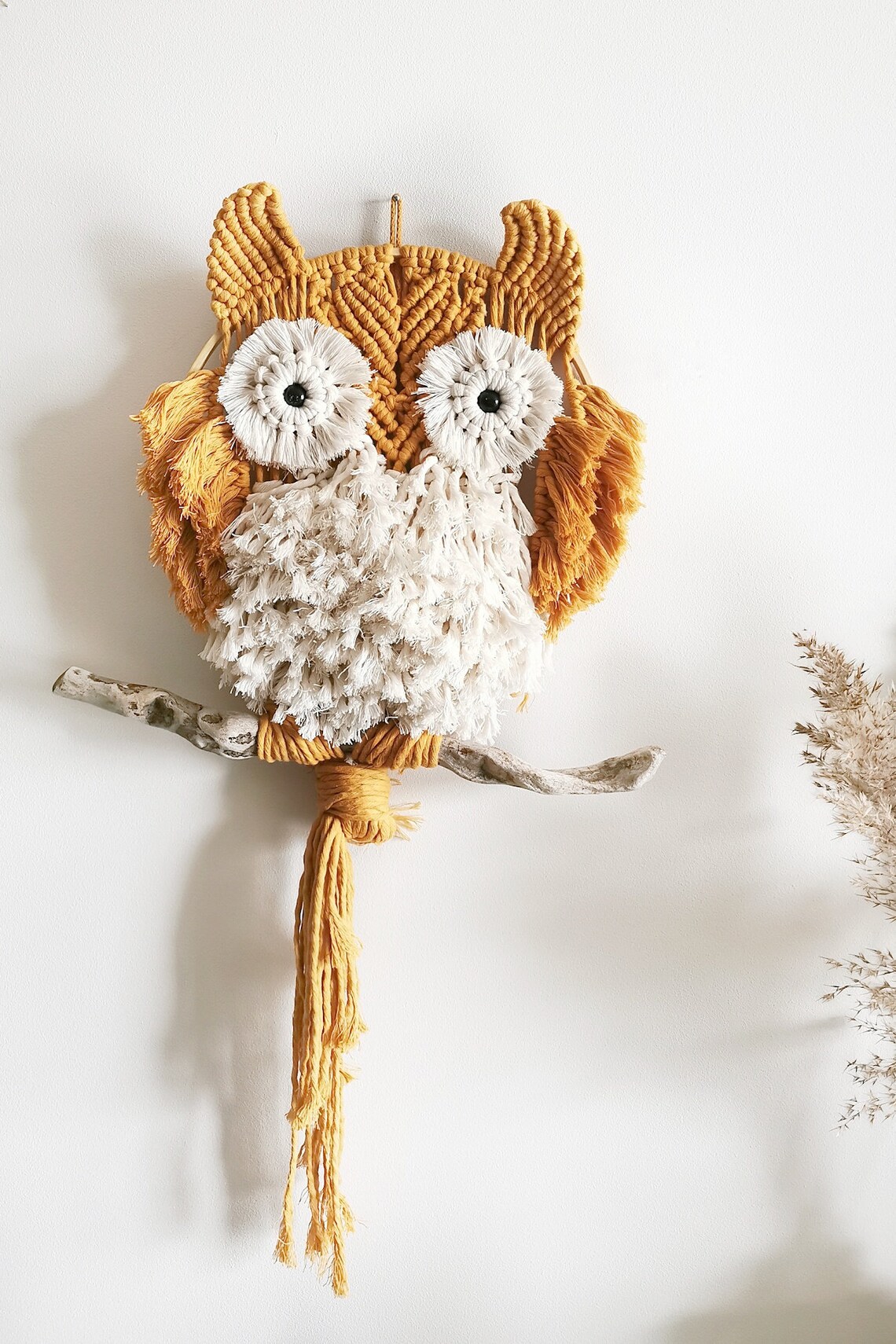 Owl Crochet Pattern Hanging Crochet Wall Hanging Pattern Wall Etsy