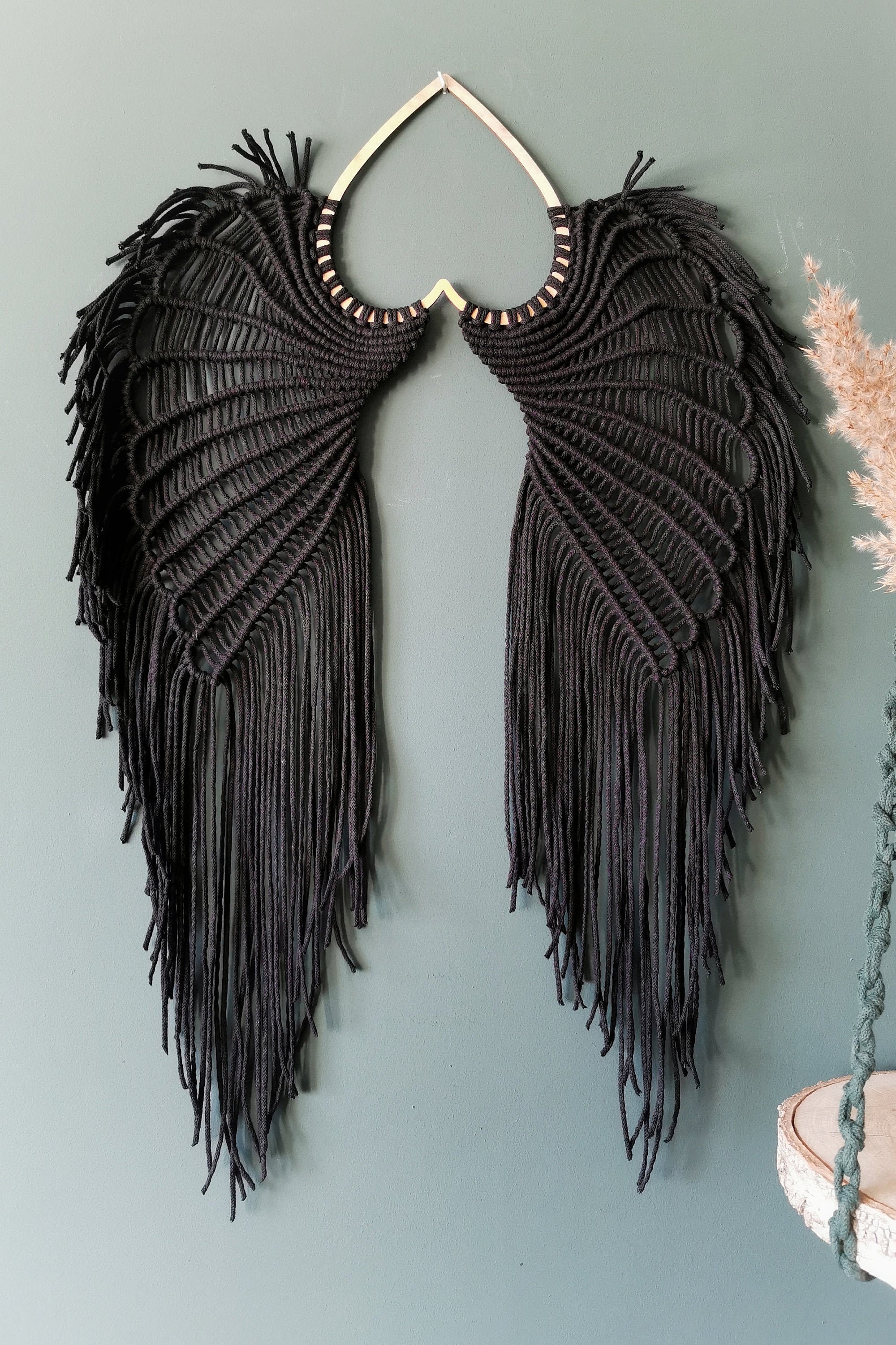 Large Macrame Angel Wings Wall Hanging XL Etsy UK