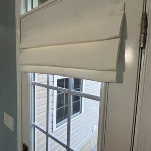 24”x38” & 26&quot;x38&quot;  Magnetic Shade | Unlined | 100% Cotton | White Washed Flax | Metal/Magnetic Door Required