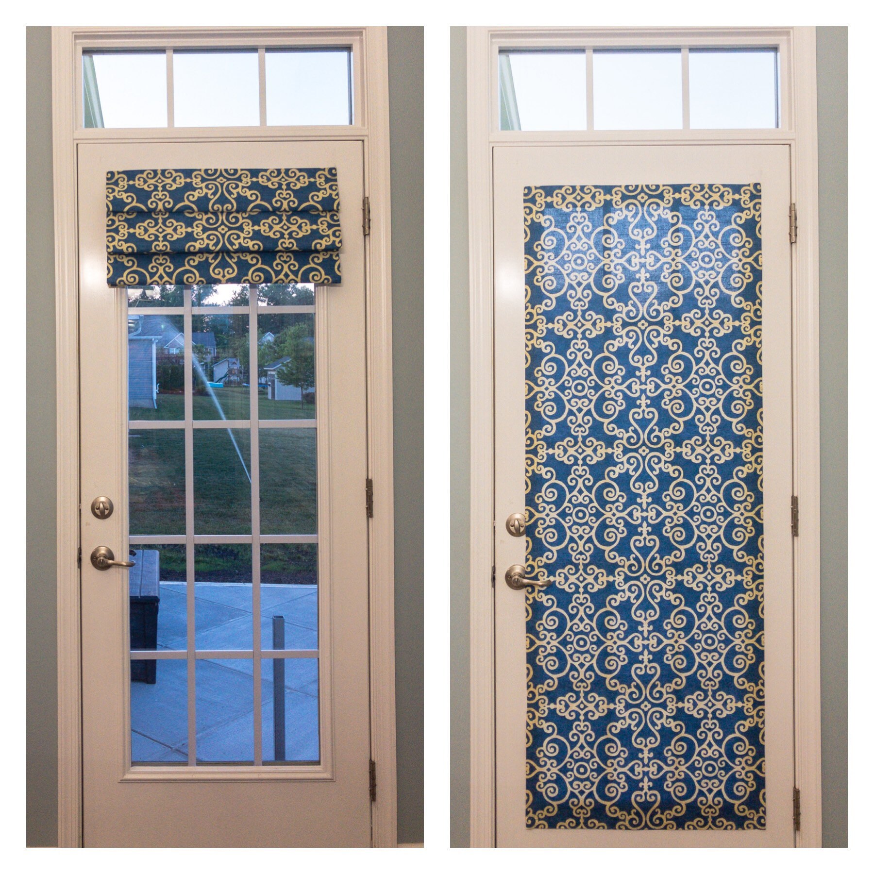 Shade No Hardware Fits Doors with Window Etsy