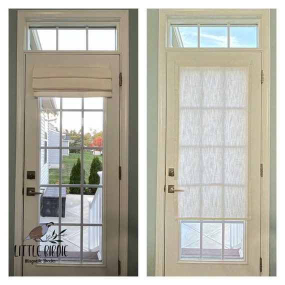 White Slub Linen | 85 Cotton 15 Linen  Blend | 24"x50"  | Metal/Magnetic Door Required