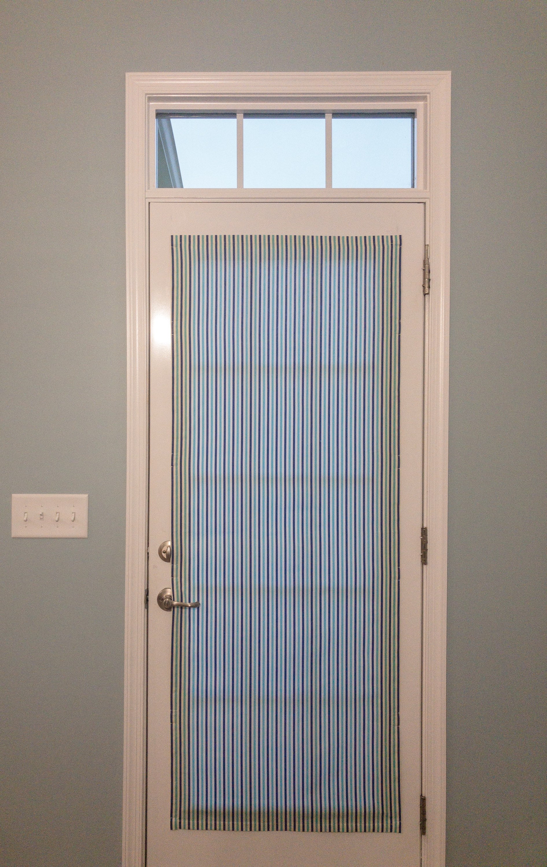 Shade Choose Your Lining Navy Turquoise & White Etsy