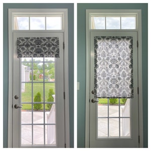 24”x38&quot;  Magnetic Shade | Choose Your Lining | No Hardware Required | Magnetic Roman Shade for Metal Patio Door