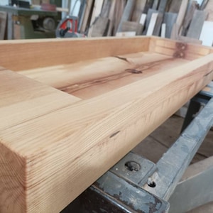 Fregadero doble de madera de un seno