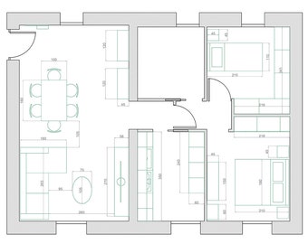 Conception d'un appartement 2D