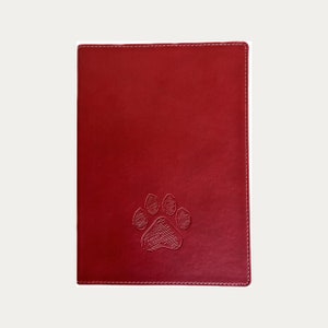 Pawprint vegansk läder skrivjournal, personlig linjerad journal