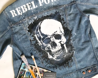 jaket jeans custom art