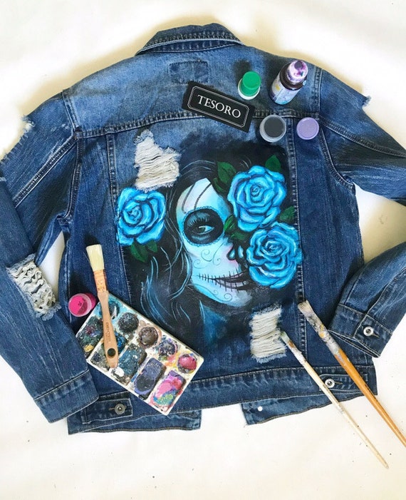 acrylic paint denim jacket