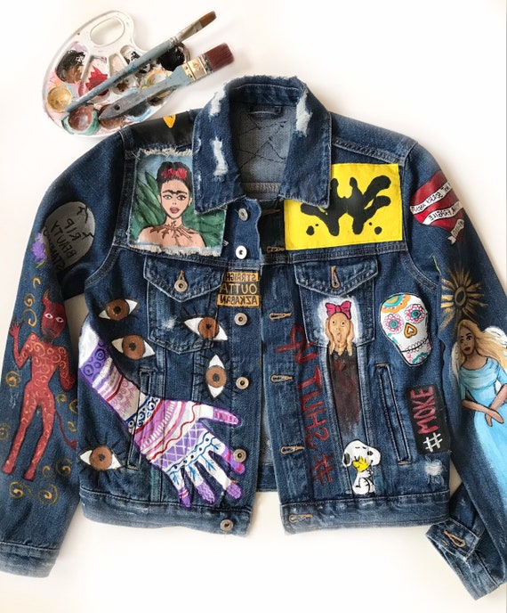 etsy denim jacket