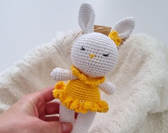 Adorable Bunny Crochet Pattern - Perfect DIY Gift for Newborn Baby Showers, Nursery Decor, Pregnancy Announcement and Spring