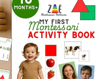 Montessori Activity Book: 15 Toddler Learning Activities (PDF Printable)