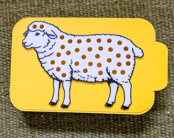 3D Printed Sheep Box | Dress the Sheep Fine Motor Box | Montessori Inspired Activity |  Farm Theme Preschool Toy | Spring Learning