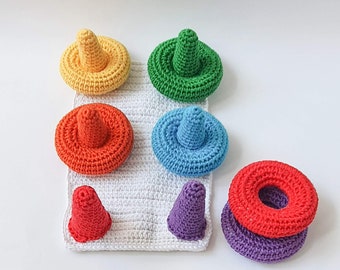 Crochet Montessori rainbow toy pattern Crochet Pattern Summer 2026