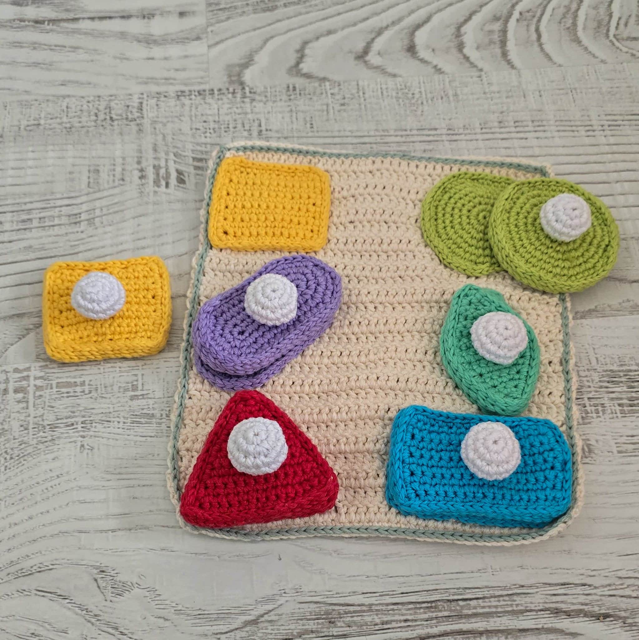 Geometrical Shapes Crochet Pattern | Crochet Montessori Children Gift ...