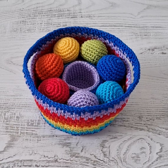How to Crochet: Crochet Cord Nesting Bowls (Right Handed) 