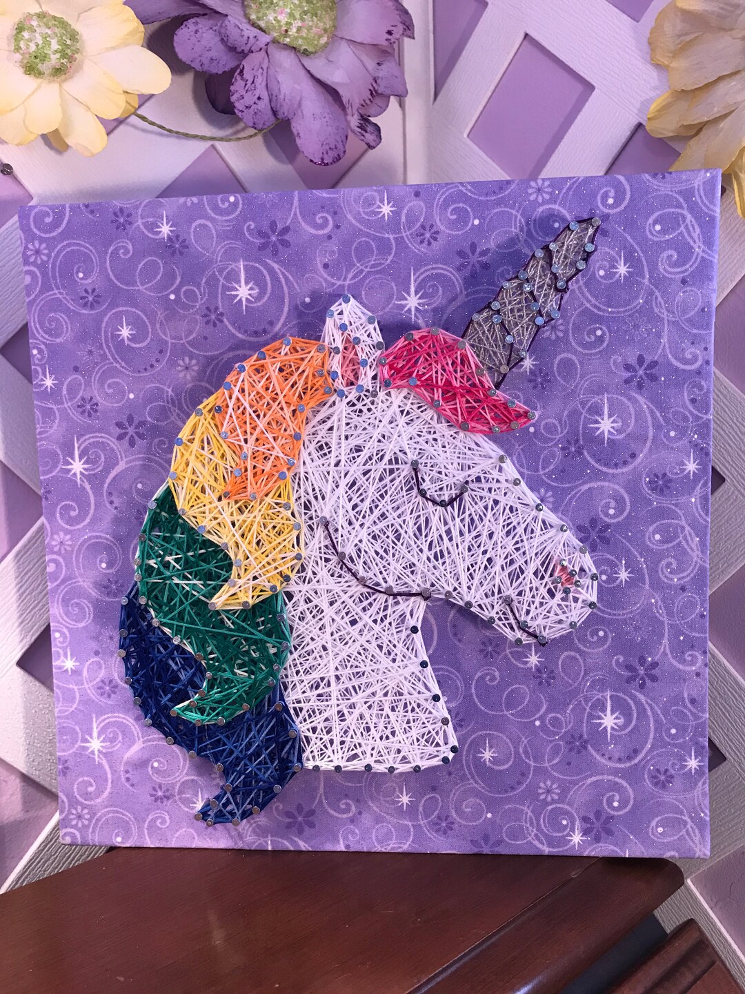 Unicorn String Art - Etsy