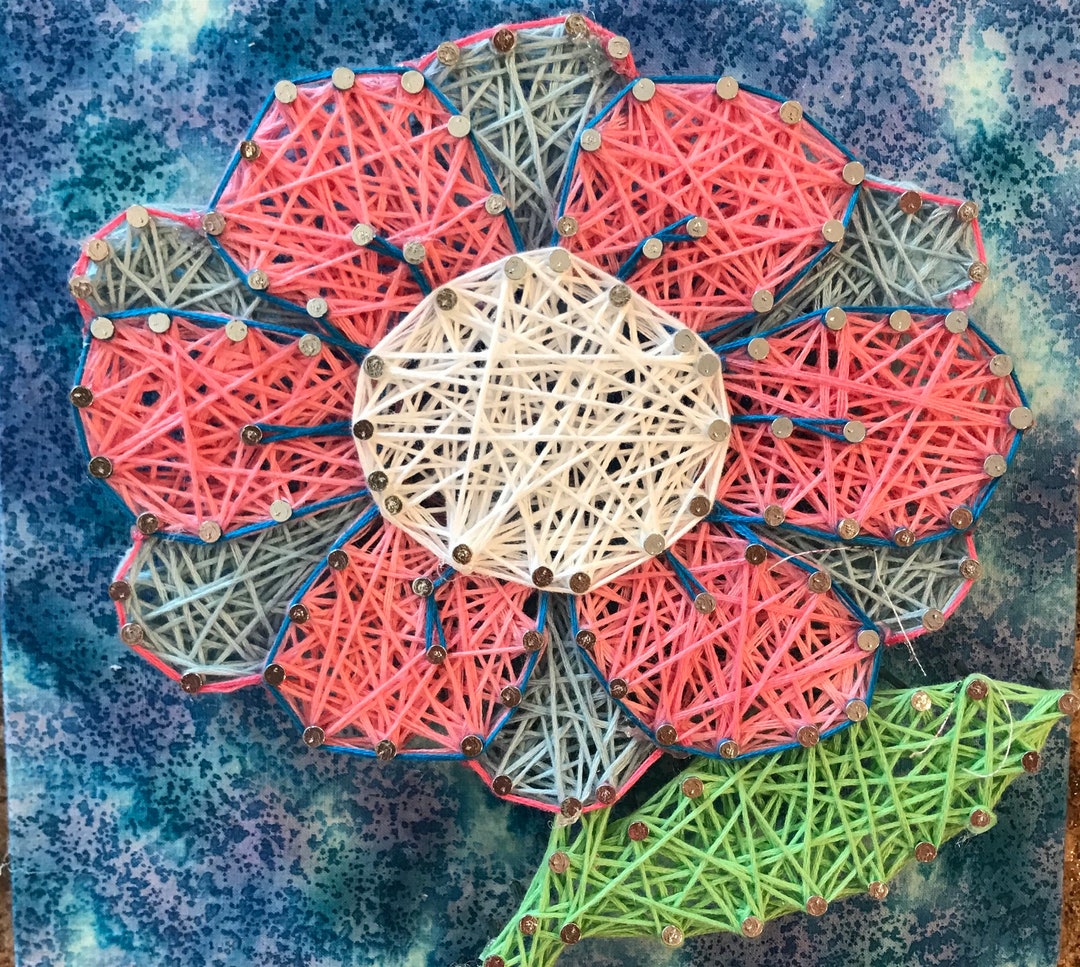 Flowe String Flower String Art - Etsy