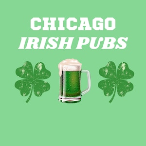 Adesivo PNG digitale irlandese di Chicago - Adesivo pub irlandesi di Chicago - Adesivo irlandese PNG digitale Chicago -