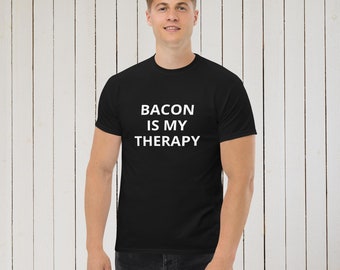 Camiseta "El tocino es mi terapia" - Camiseta divertida para amantes de la comida