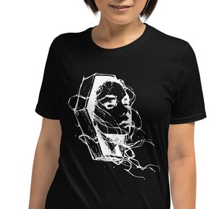 Coffin T Shirt For Goth Lover / Punk Lover / Alt Clothing Style / Goth Clothing / Dead Shirt / Coffin Clothing