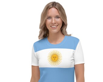 Argentina shirt / Argentina Flag Shirt / Argentina Football Shirt / Women&#39;s Shirt