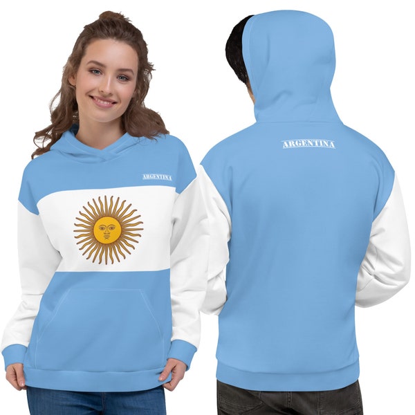 Argentina Clothing / Argentina Flag Print Hoodie Outfit