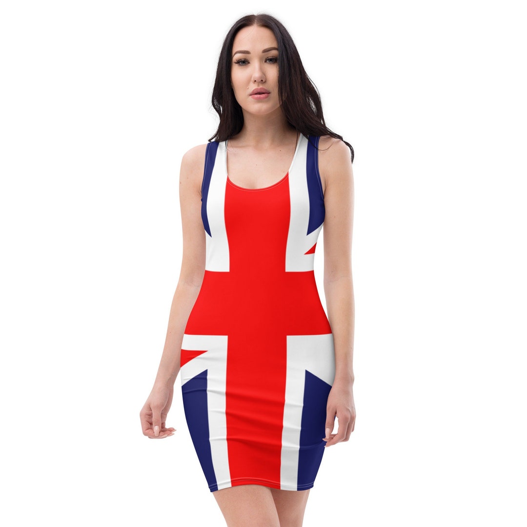 Union Jack Dress / UK Dress / British Dress / Patriot Apparel Etsy