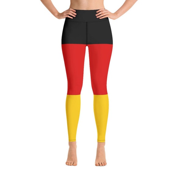 Vetements allemands Leggings de yoga Style de vetements allemands Pantalons de yoga rayes avec poche interieure Vetements allemands pour femmes Etsy France